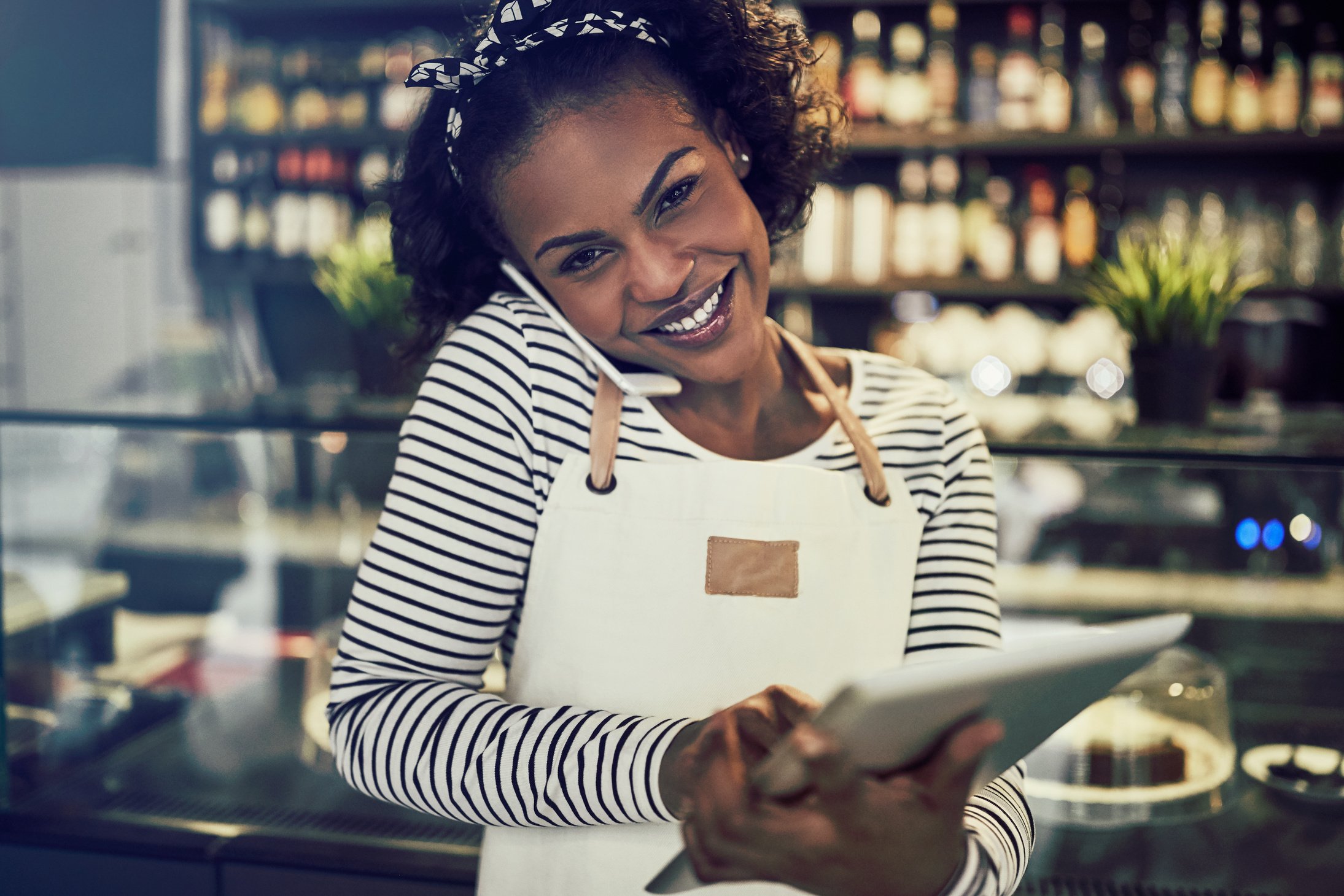 Smiling African Entrepreneur  